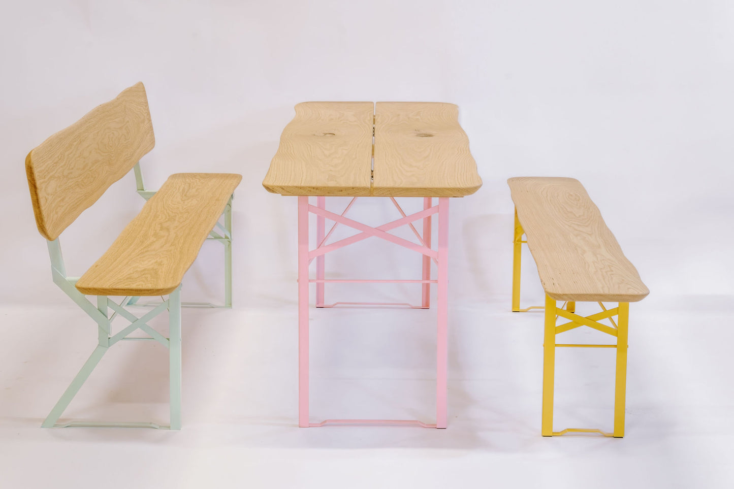 Premium-Bierzeltgarnitur aus regionaler Eiche