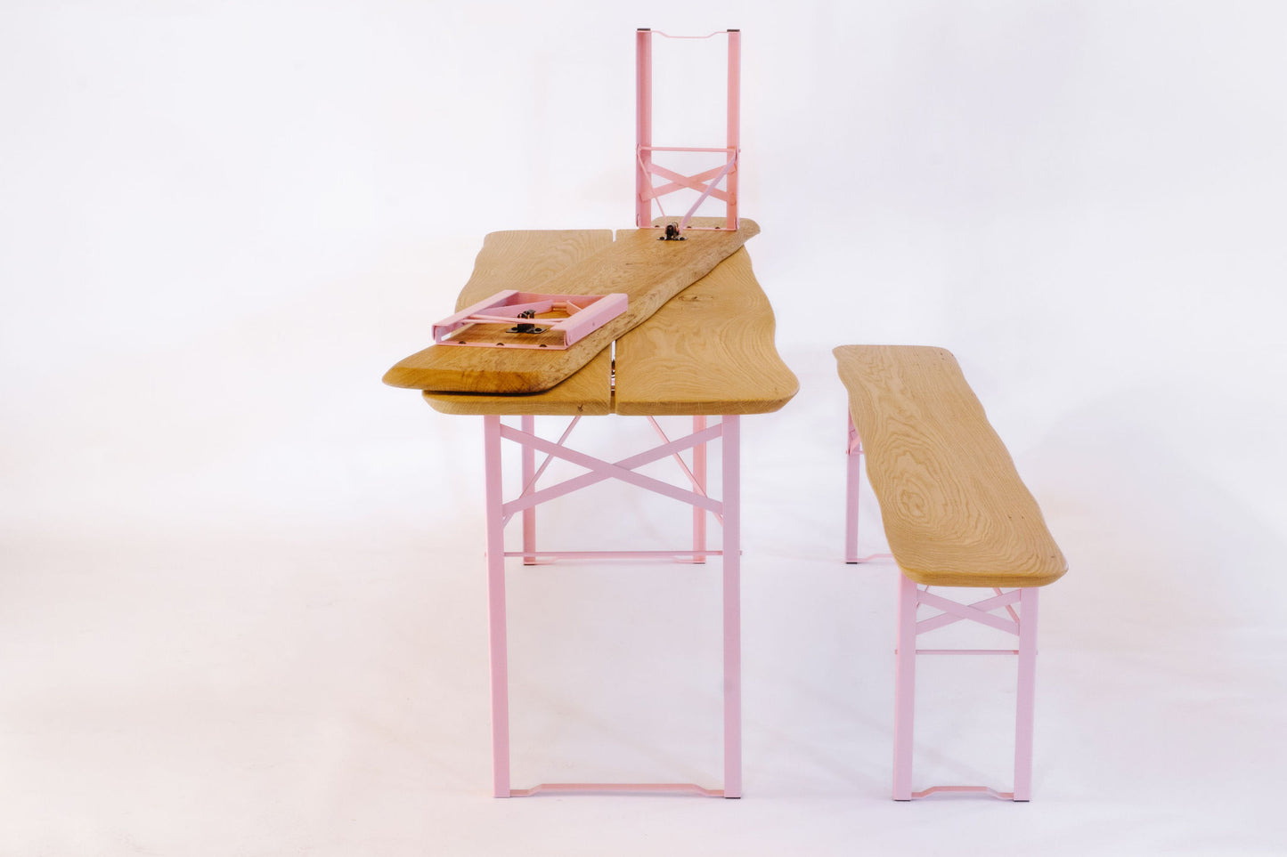 Premium-Bierzeltgarnitur aus regionaler Eiche