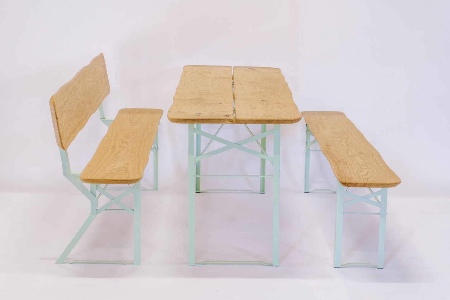 Premium-Bierzeltgarnitur aus regionaler Eiche