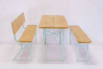 Premium-Bierzeltgarnitur aus regionaler Eiche