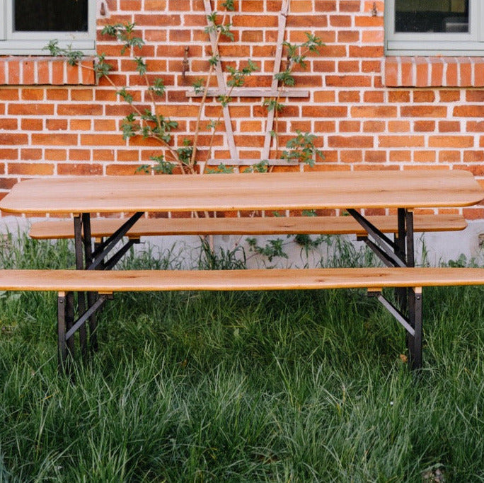 Edle Eichen-Bierzeltgarnitur